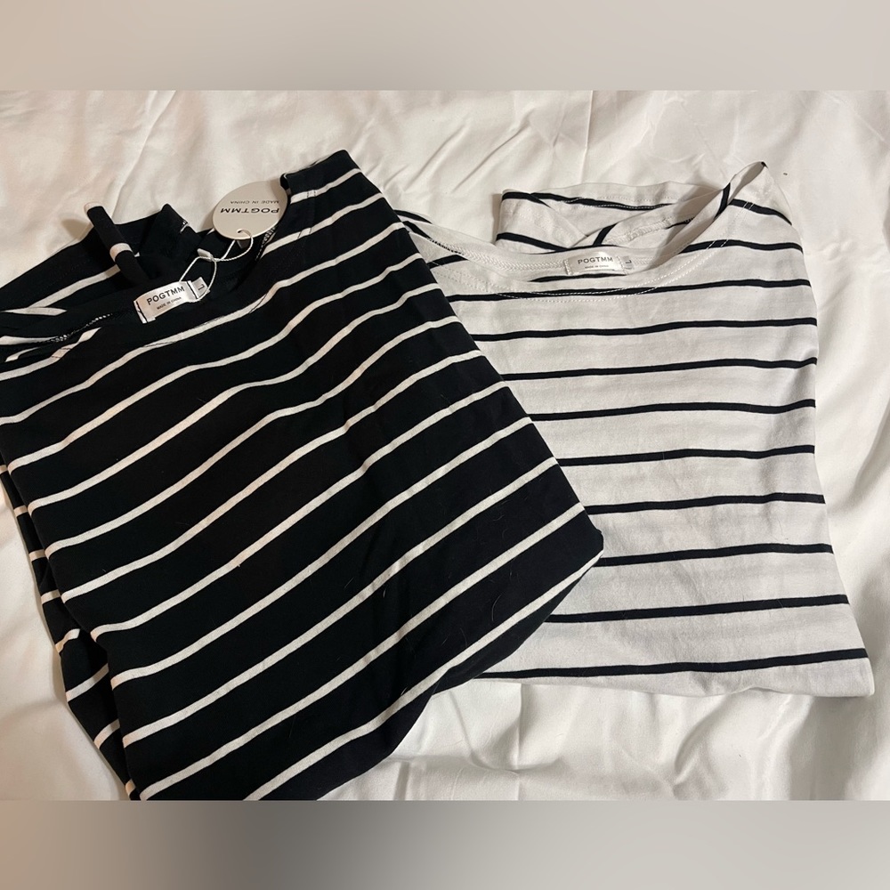 Bundle of two, size L, long sleeve shirts